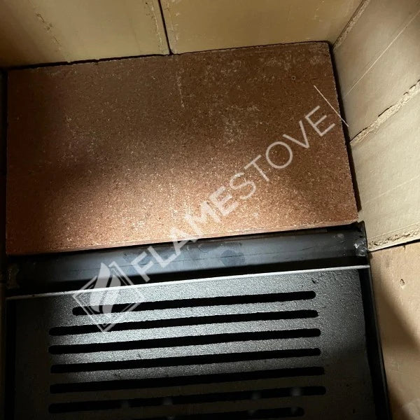 Fire Stove S1 - Çelik Yüksek Verimli Katı Yakıt Sobası, Ateş Tuğlalı, Schott Robax Camlı
