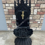 FRS-906 Fire Stove Mat Siyah Midye Alüminyum Bahçe Çeşmesi