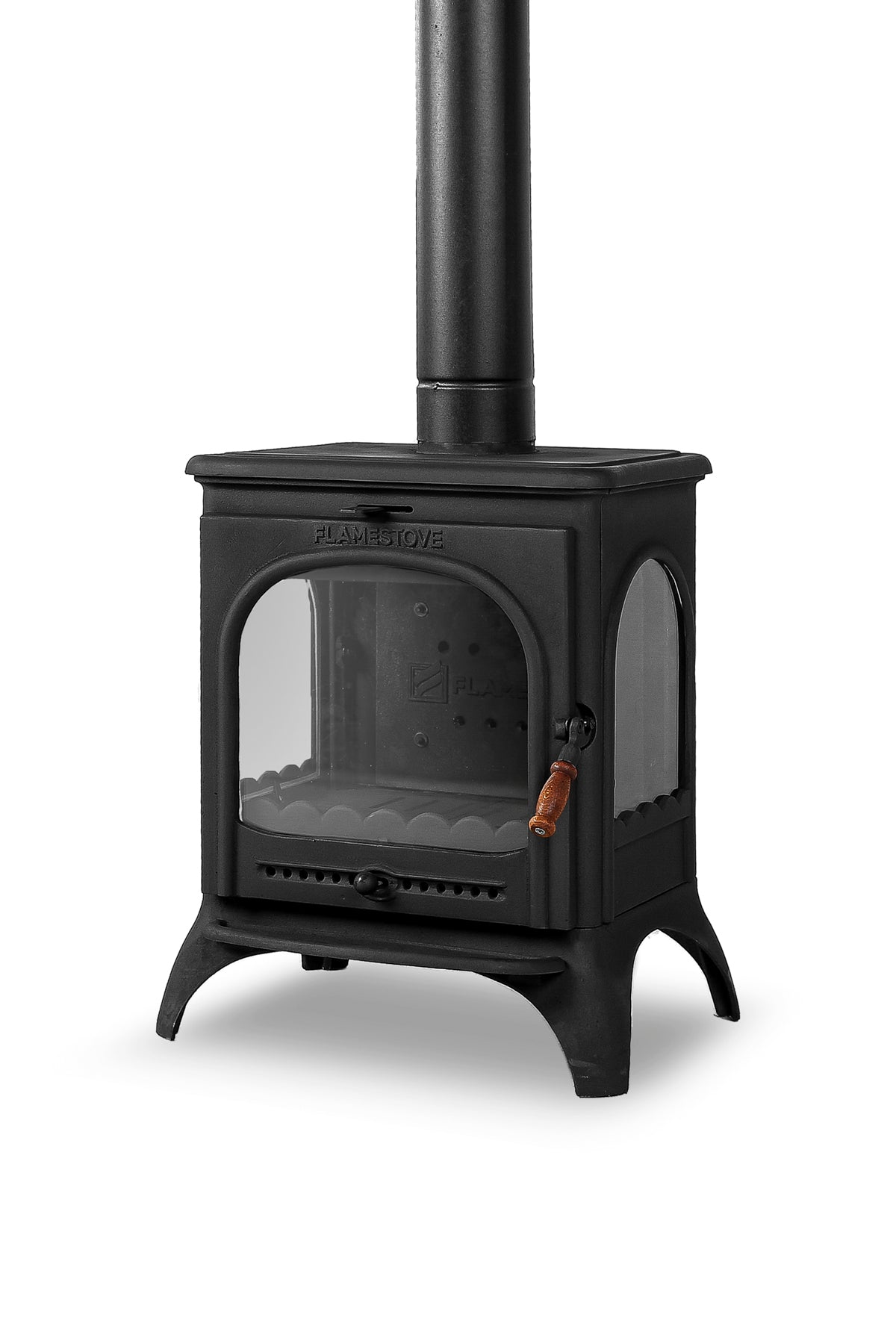 FRS-022 Fire Stove Modena Lux 3 Camlı Döküm Soba: Yüksek Verimli, Kül Boşaltmalı FRS-022