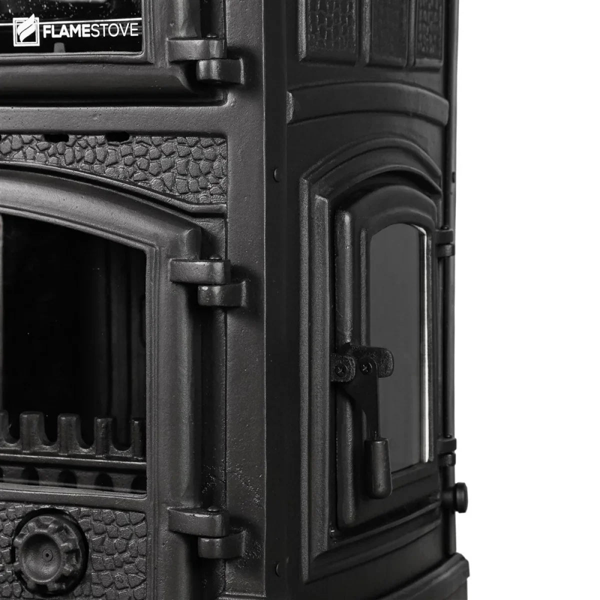 FR-011YKST Sirius Maxi Style YK Odunluklu Fırınlı 4 Camlı Döküm Soba 