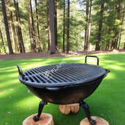 FRS-601 Fire Pit Döküm Ateş Çukuru: 65cm Çap, 10mm Kalın, Yüksek Isı Dayanımı