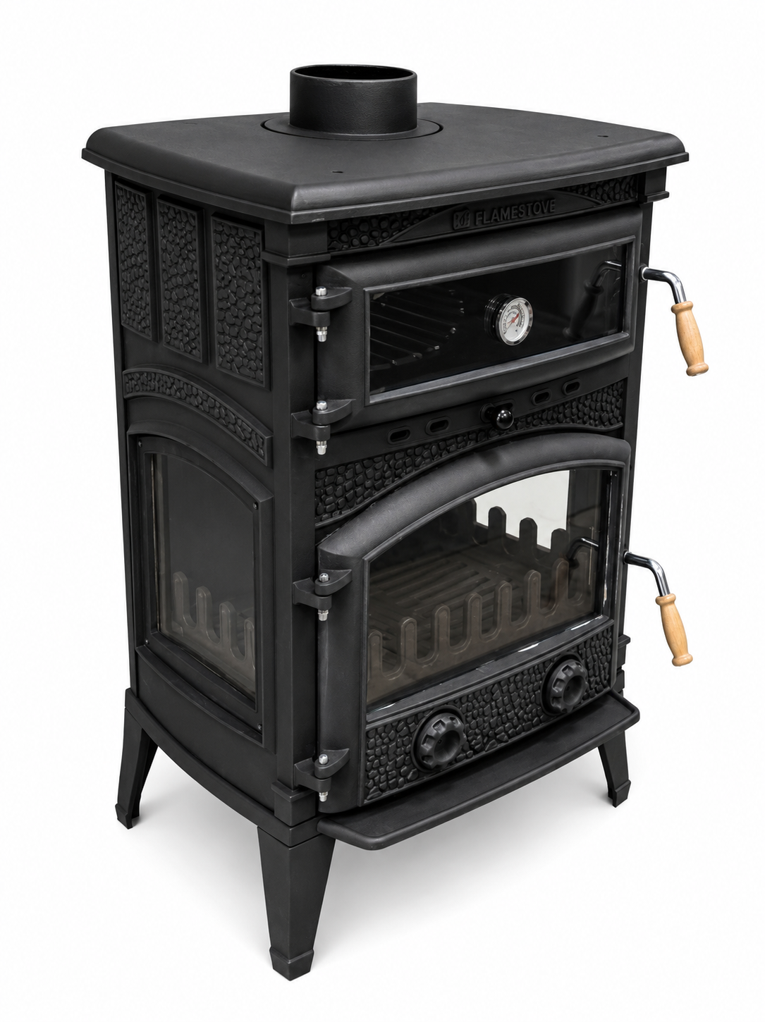 FRS-071YK Fire Stove Fırınlı Döküm Soba Sirius Midi Yan Kapaklı