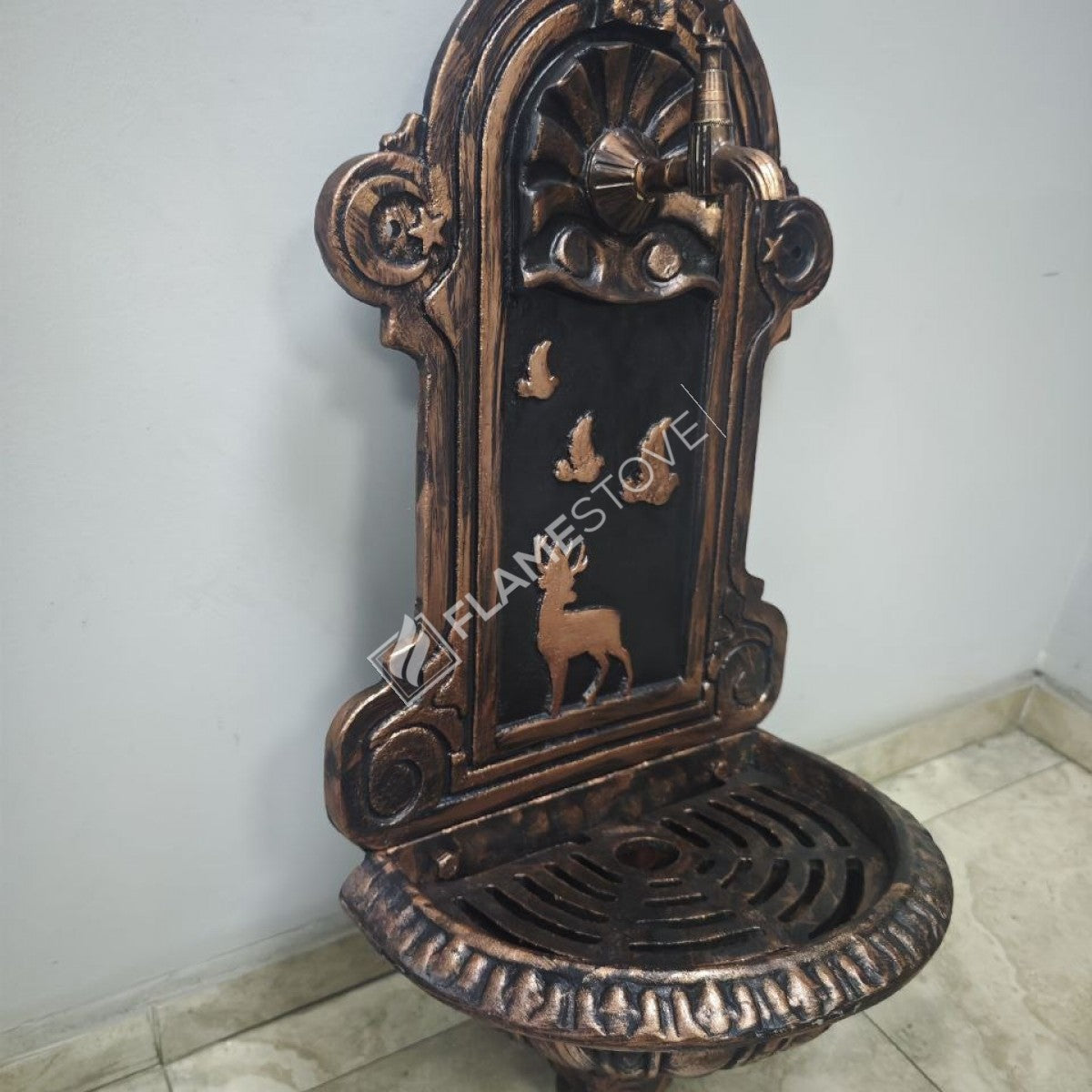 FRS-902 Fire Stove Bakır Desenli Alüminyum Bahçe Çeşmesi