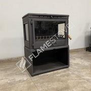 Retro Lux 3 Camlı Döküm Soba, Yüksek Verimli Odun & Kömür Sobası