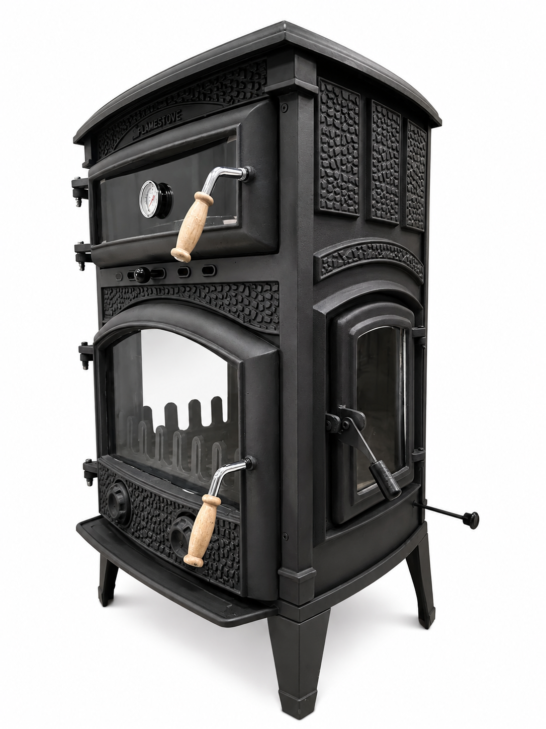 FRS-071YK Fire Stove Fırınlı Döküm Soba Sirius Midi Yan Kapaklı