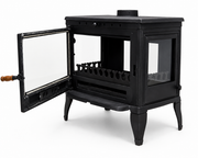 FRS-043 Fire Stove 3 Camlı Döküm Soba: Yüksek Verimli Odun Kömür Isıtıcı