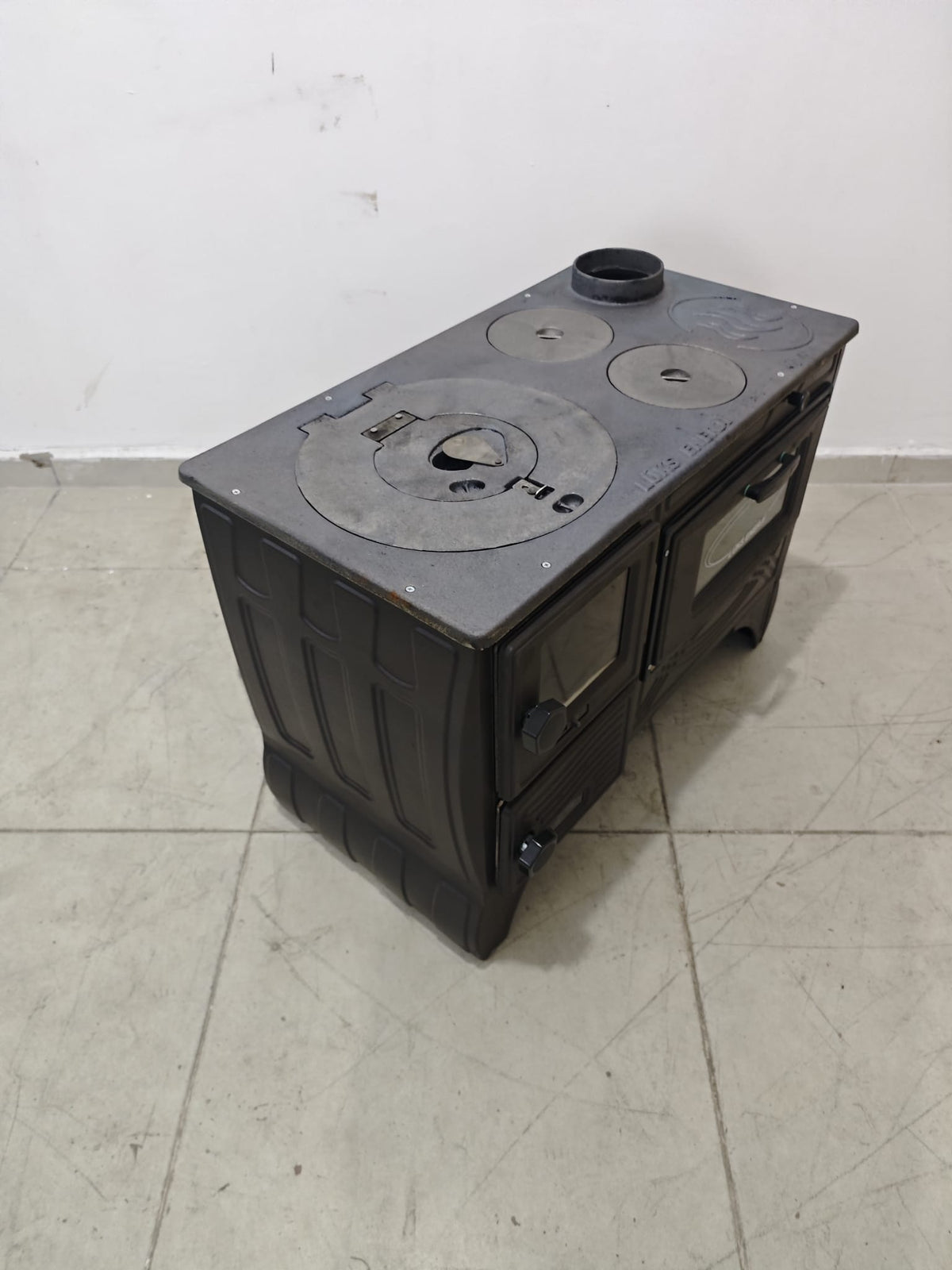 FRS-315 - 40'lık Döküm Kuzine Soba | Mat Siyah | Emaye