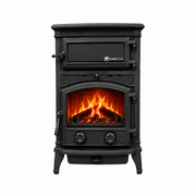 FRS-011YK-AK Fire Stove Sirius Maxi Yan Kapaklı Fırınlı Döküm Soba