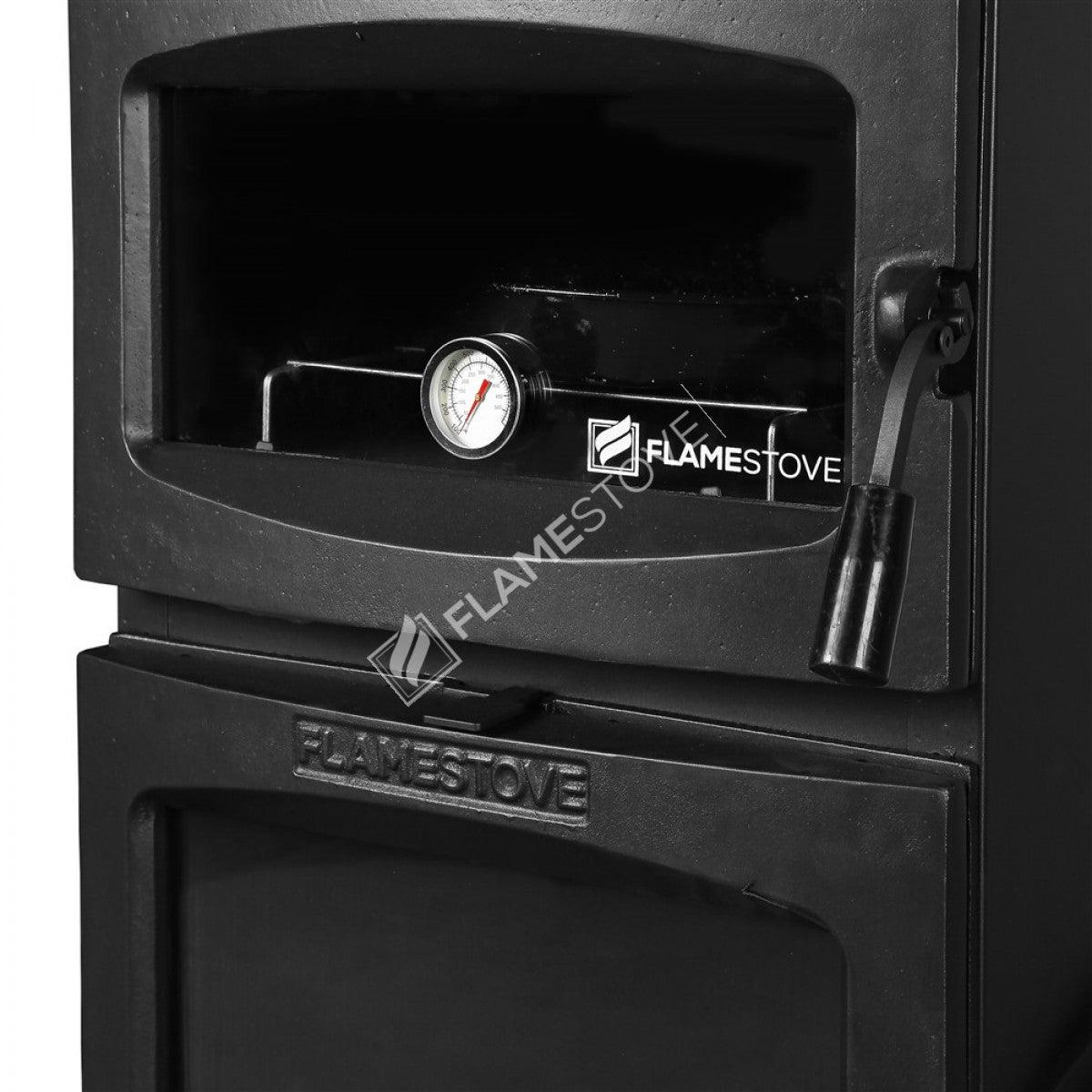 Fire Stove Lodi Gurme Fırınlı Döküm Soba, A Sınıfı, Çift Yanmalı, Robax Camlı, 8 kW