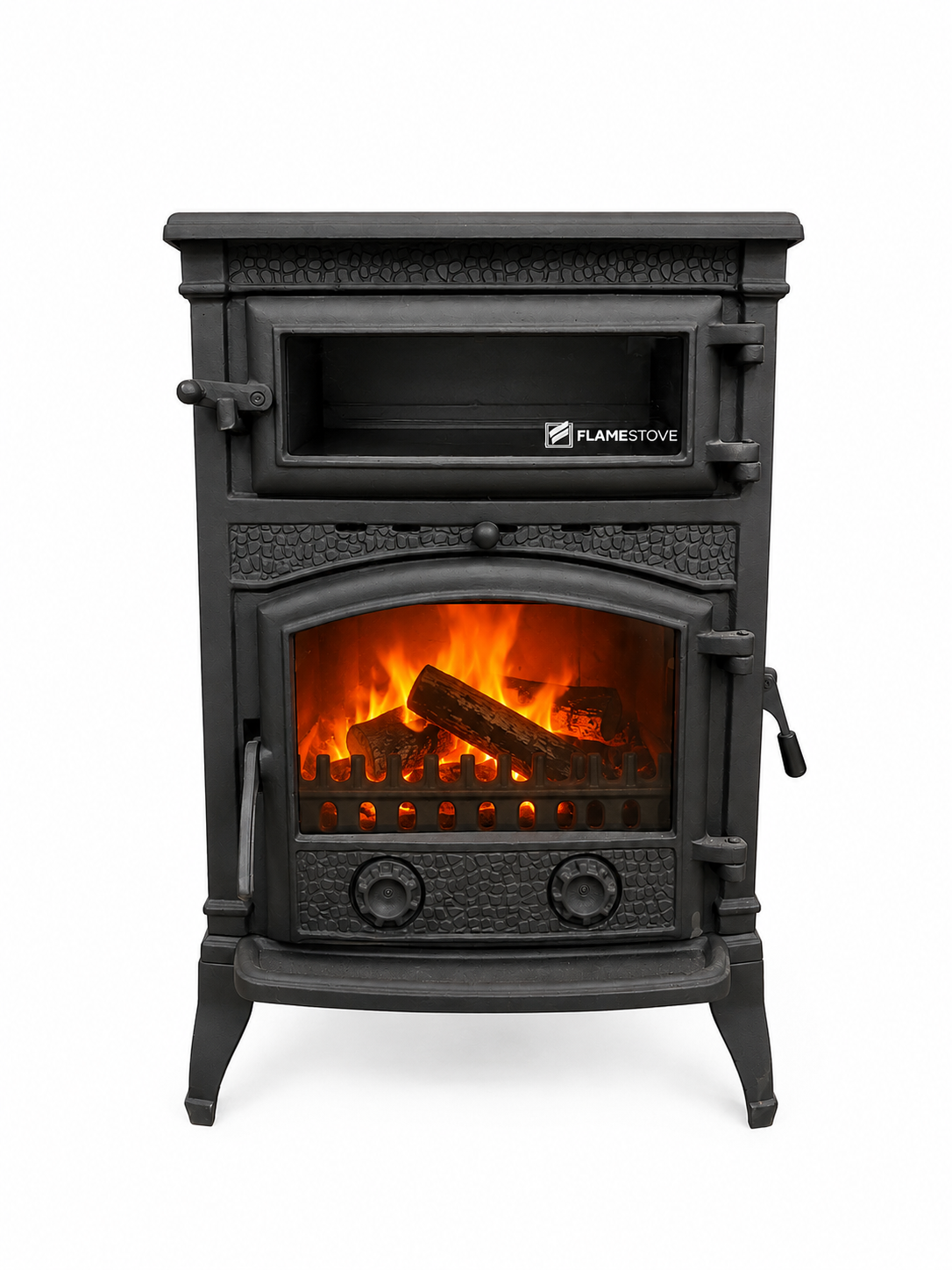 FRS-012YK Fire Stove Sirius Maxi Fırınlı Döküm Odun Kömür Sobası Yüksek Verimli