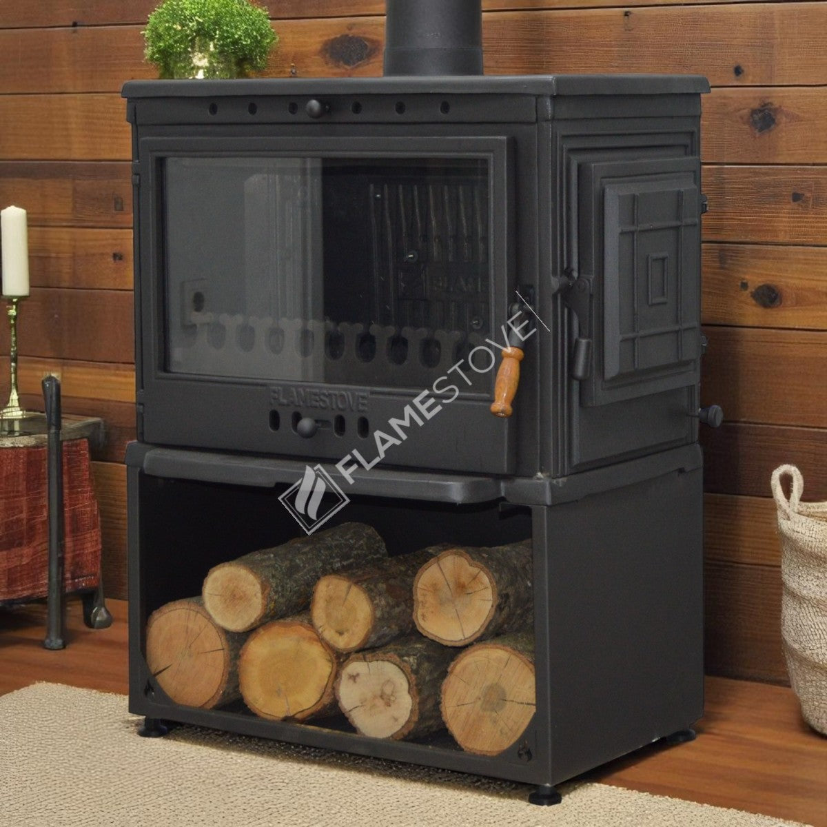 Fire Stove Retro YK FRS-041YKST 10kW Yüksek Verimli Döküm Soba