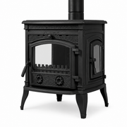 FRS-014YK Fire Stove Sirius Ultra Yan Kapaklı Pik Döküm Odun Kömür Sobası