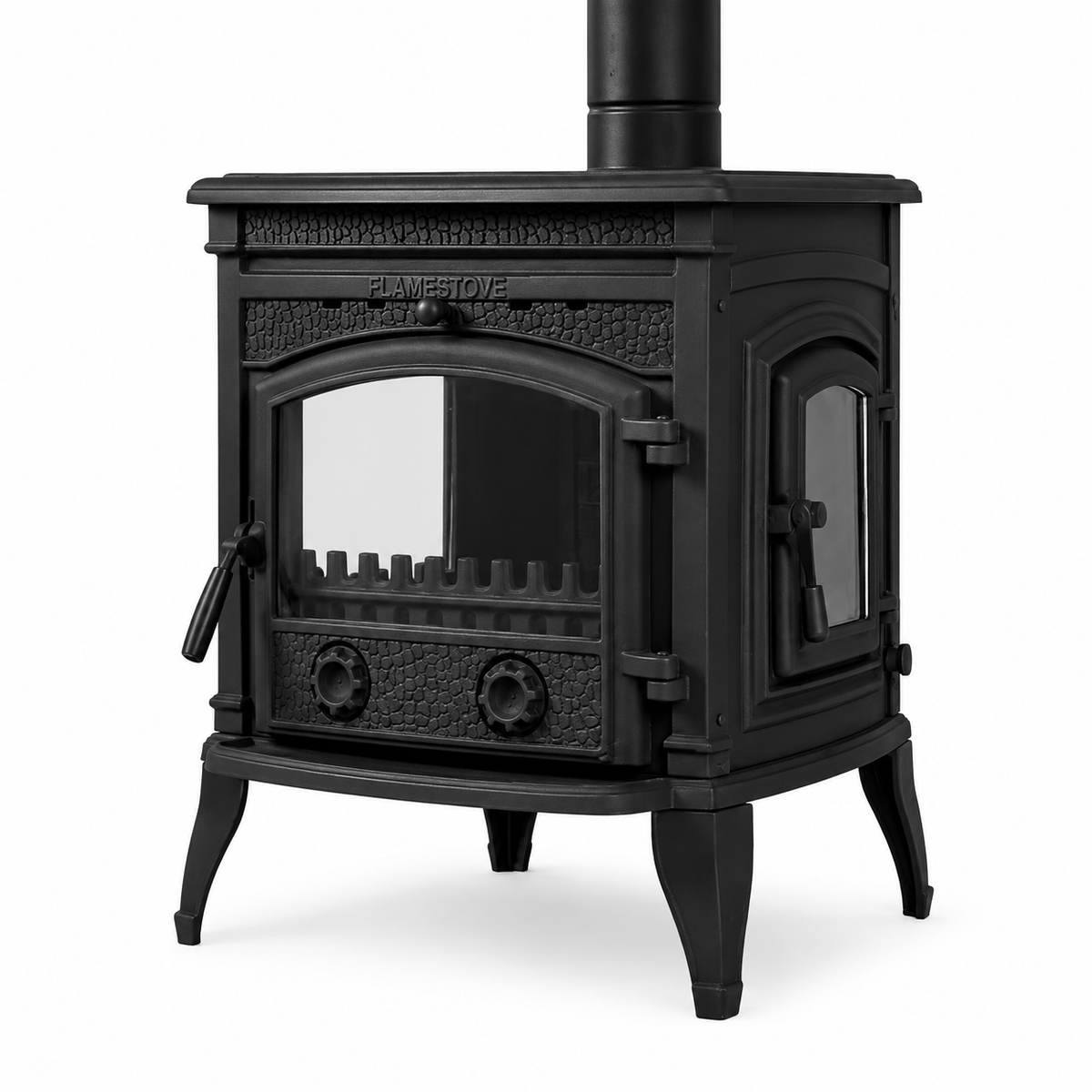 FRS-014YK Fire Stove Sirius Ultra Yan Kapaklı Pik Döküm Odun Kömür Sobası