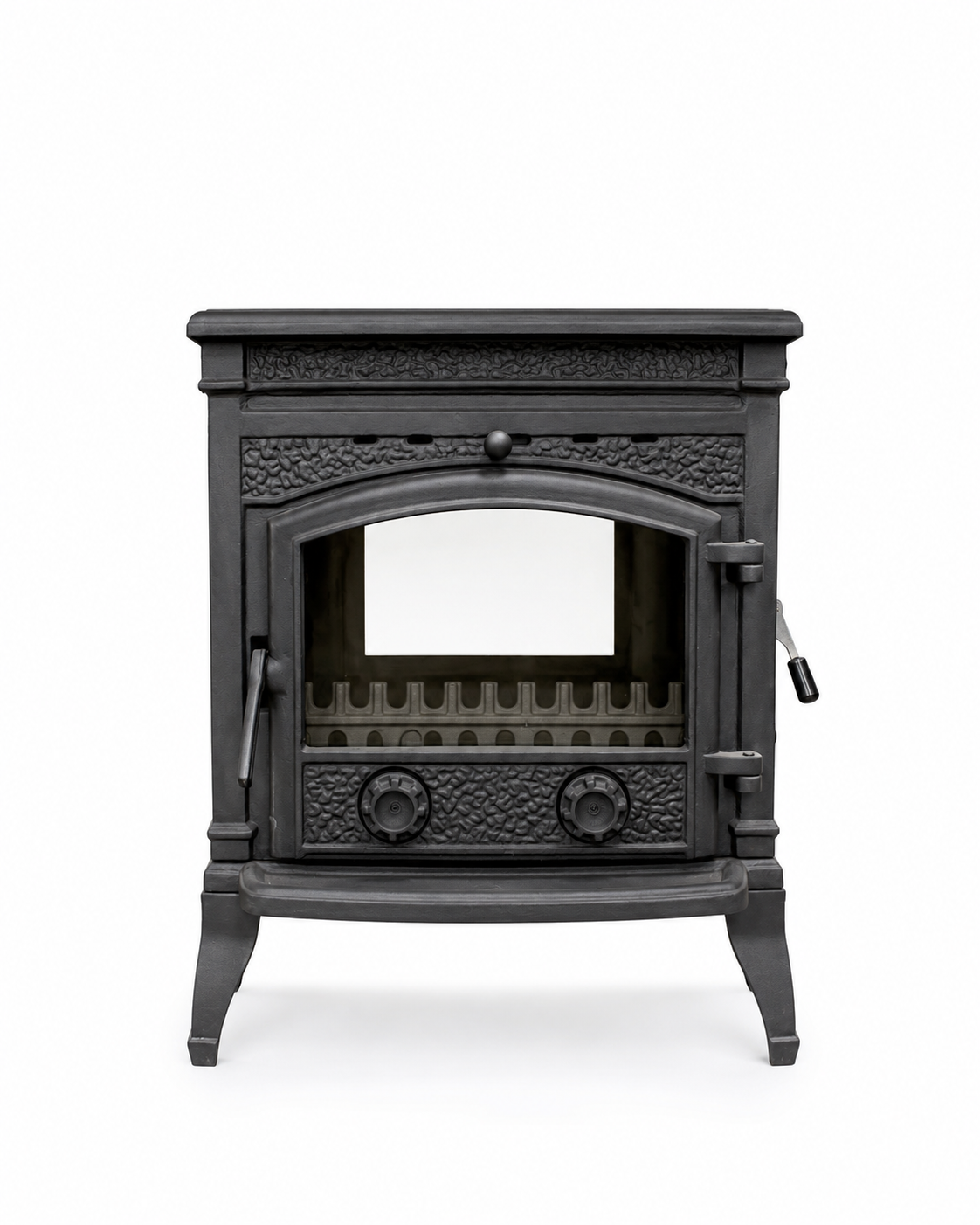 FRS-015YK Fire Stove Sirius Ultra 4 Yan Kapak Döküm Soba: Yüksek Verimli Pik Döküm, Schott Robax Cam FRS-015YK