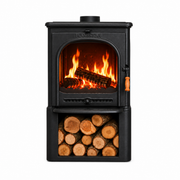 FRS-022ST Fire Stove Modena Lux Style 3 Camlı Yüksek Verimli Odun Kömür Döküm Soba
