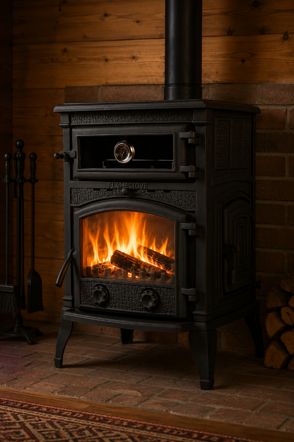 FRS-013YK Fire Stove Sirius Mega Fırınlı Döküm Soba