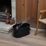 FRS-1343-DH-MAT Fire Stove Dayanıklı Mat Siyah Oval Odun Kovası