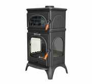 FRS-024 Fire Stove Modena Lux Oven Fırınlı Döküm Soba Yüksek Verimli 3 Camlı Schott Robax