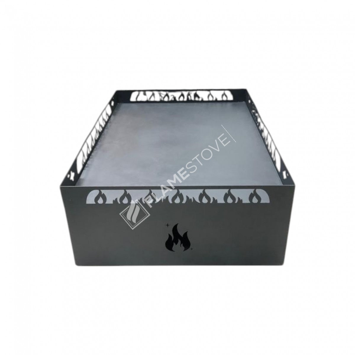 FRS-107A Fire Stove Alev Desenli 60x90cm Sac Odunluklu Soba Altlığı