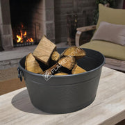 Fire Stove FRS-1353 Mat Siyah Metal Odun Kovası Şömine Aksesuarı