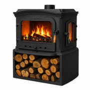 FRS-032YKST Fire Stove Altara Lux Döküm Soba Yüksek Verimli Odun & Kömür Isıtıcı Çift Yanmalı