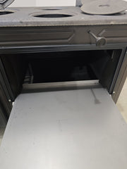 FRS-315 - 40'lık Döküm Kuzine Soba | Mat Siyah | Emaye