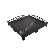 FRS-104A Fire Stove 60x60cm Lazer Kesim Alev Desenli Fırın Boyalı Çelik Soba Altlığı