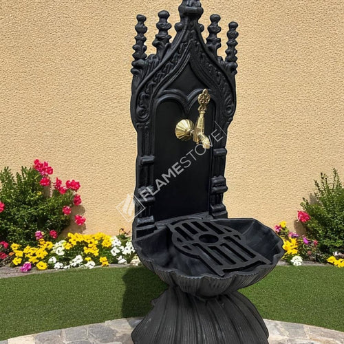 FRS-906 Fire Stove Mat Siyah Midye Alüminyum Bahçe Çeşmesi
