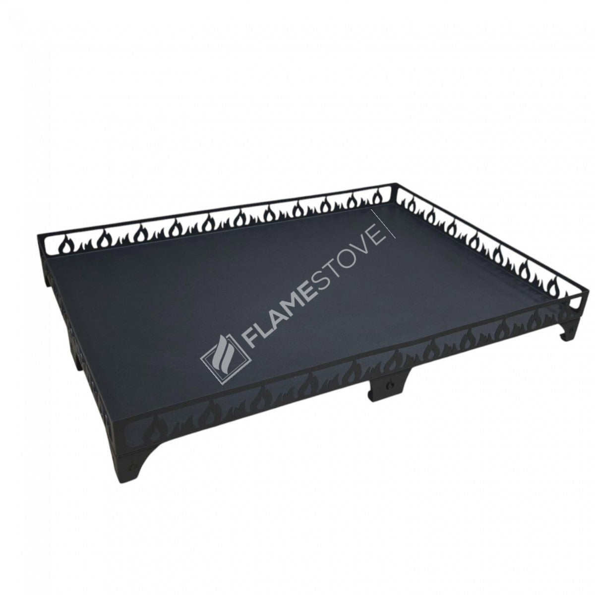 FRS-105A Fire Stove Lazer Kesim Alev Desenli Çelik Soba Altlığı