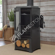 FRS-205YK Fire Stove Lodi Şömine Soba: Yan Yüklemeli, Odunluklu, A Sınıfı, Çift Yanmalı