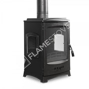 Fire Stove Lodi Üç Camlı Yan Yüklemeli Şömine Soba, Yüksek Verimli Odun/Kömür Sobası