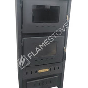 Fire Stove S3 - Çelik Fırınlı Soba: Ateş Tuğlalı, Robax Camlı, 9kW Verimli