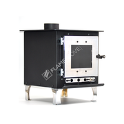 Fire Stove Minio Hafif Taşınabilir Kamp Karavan Sobası Seramik Camlı Çelik Şömine