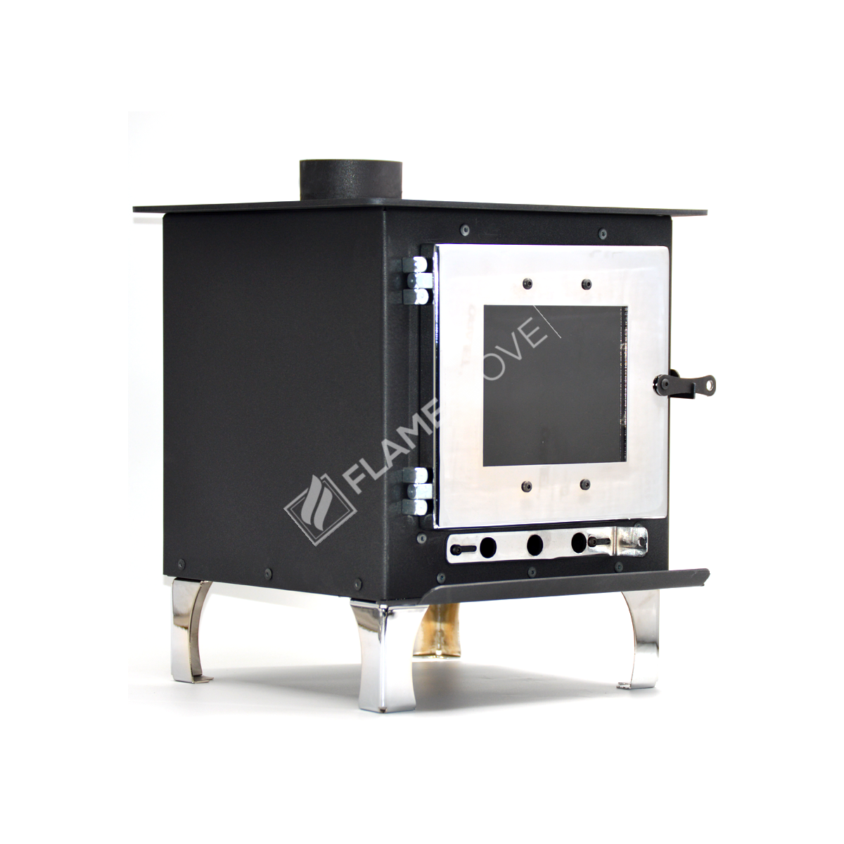 Fire Stove Minio Hafif Taşınabilir Kamp Karavan Sobası Seramik Camlı Çelik Şömine