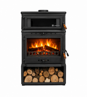 FRS-045YKST Fire Stove Retro Lux Yüksek Verimli Döküm Soba: Fırınlı, Odun-Kömür yakıtlı soba