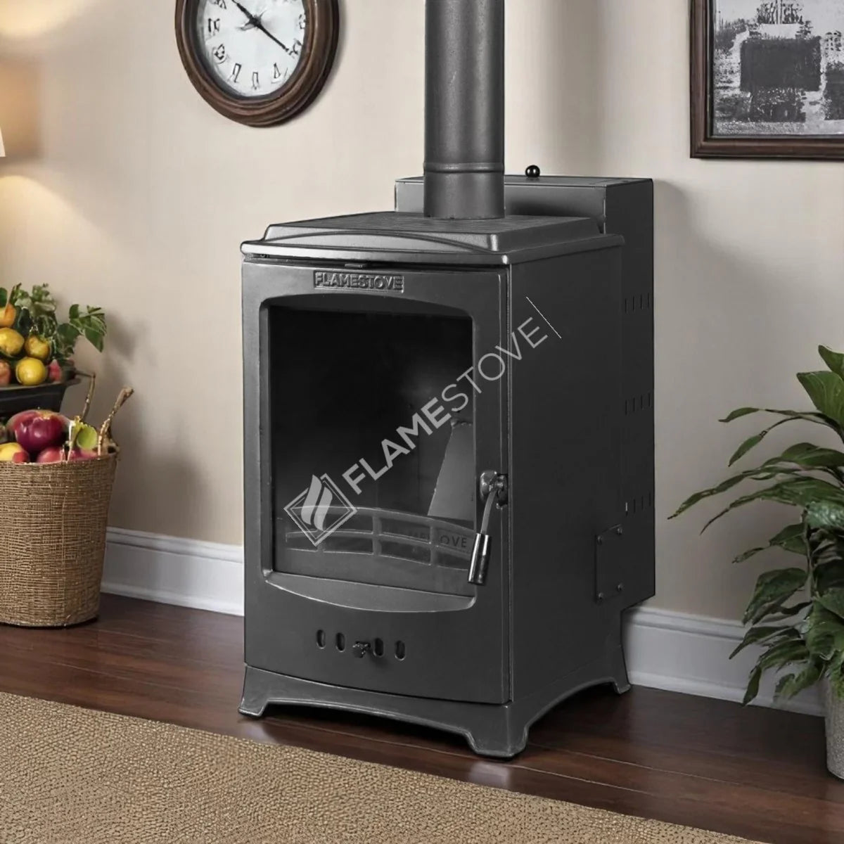 FRS-211 Fire Stove Lodi Krom Haznelı Yüksek Verimli A Sınıfı Pelet Sobası 7 kW