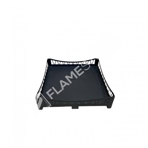 FRS-108 Fire Stove Lazer Kesim Köprü Desenli 50x50 cm Çelik Soba Altlığı