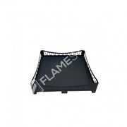 FRS-108 Fire Stove Lazer Kesim Köprü Desenli 50x50 cm Çelik Soba Altlığı