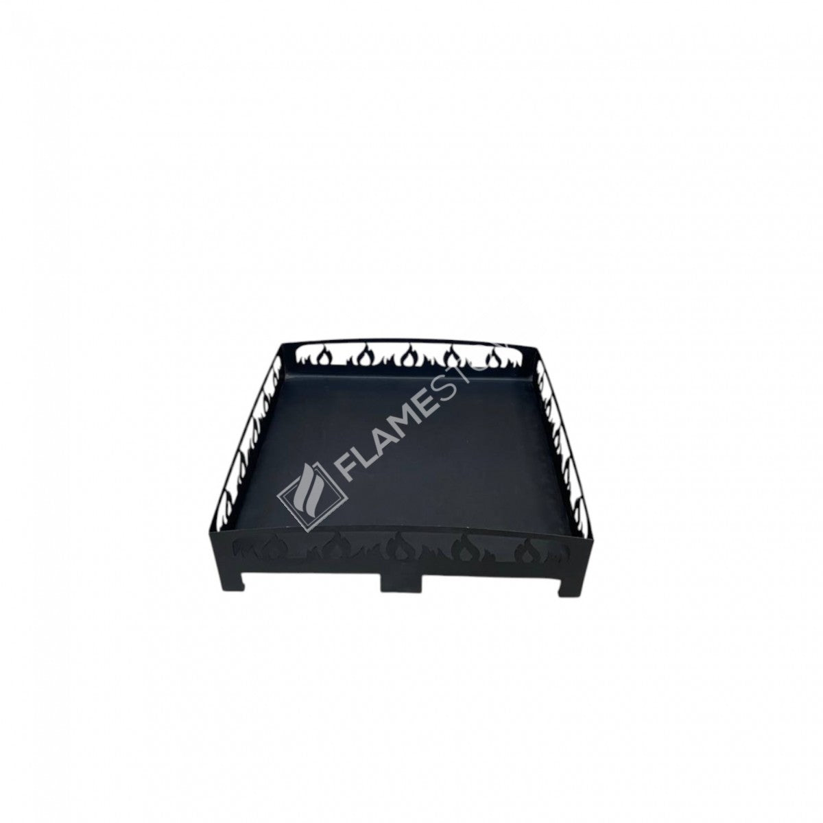 FRS-108A Fire Stove Dayanıklı Lazer Kesim Alev Desenli 50x50 cm Soba Altlığı