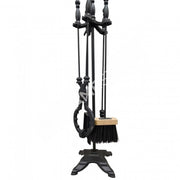 FRS-103AL Fire Stove 4'lü Pik Döküm Alüminyum Soba Şömine Maşa Takımı
