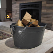 Fire Stove FRS-1353 Mat Siyah Metal Odun Kovası Şömine Aksesuarı