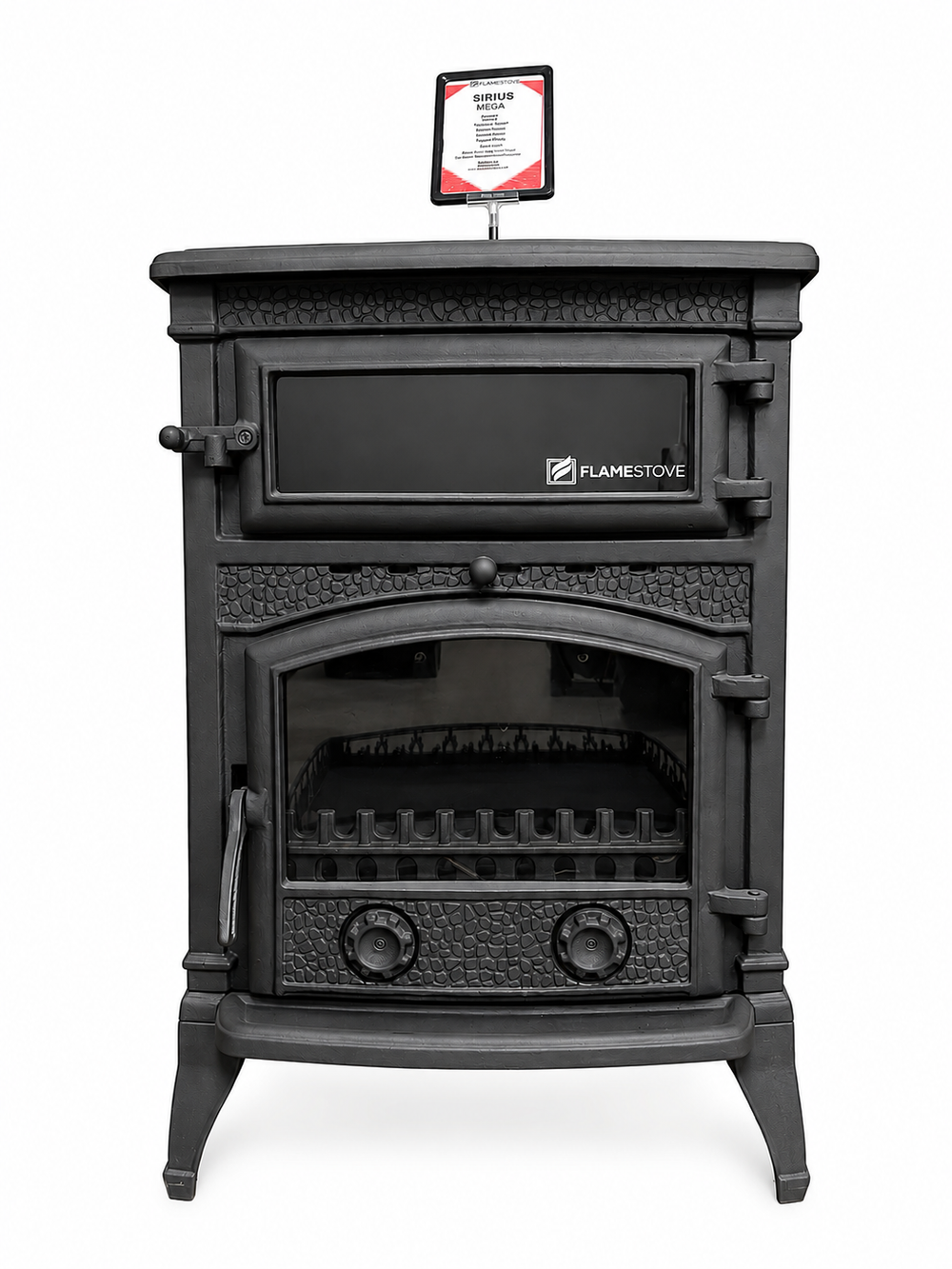 FRS-013 Fire Stove Sirius Mega Fırınlı Döküm Soba: Yüksek Verimli Odun Kömür Sobası