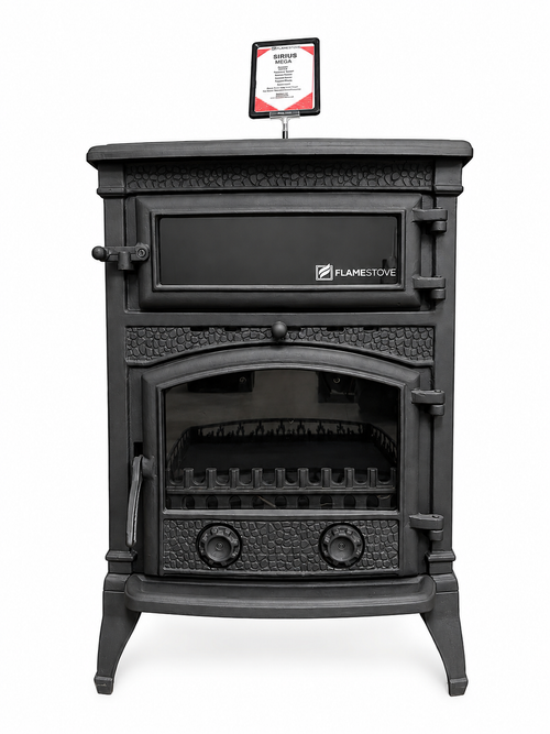 FRS-013 Fire Stove Sirius Mega Fırınlı Döküm Soba: Yüksek Verimli Odun Kömür Sobası