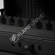 Fire Stove Retro Lux Yüksek Verimli Çift Yanmalı Odun Kömür Sobası Fırınlı Döküm