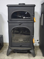 FRS-024AK Modena Lüks Oven 3 camlı kuzineli Alttan küllüklü Döküm Soba