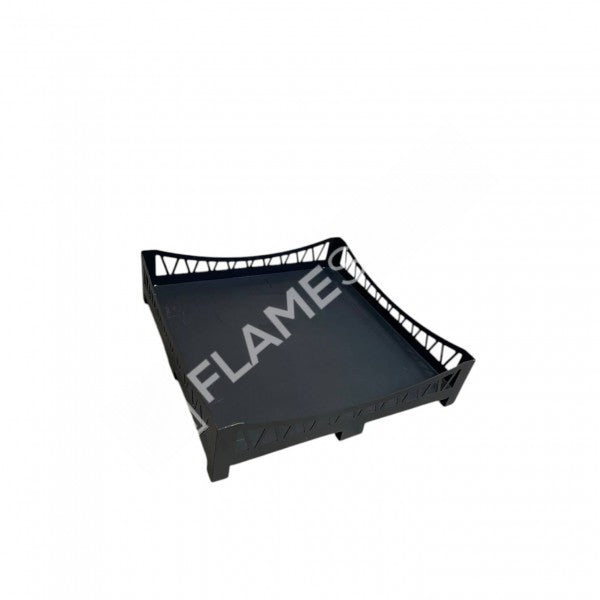 FRS-108 Fire Stove Lazer Kesim Köprü Desenli 50x50 cm Çelik Soba Altlığı