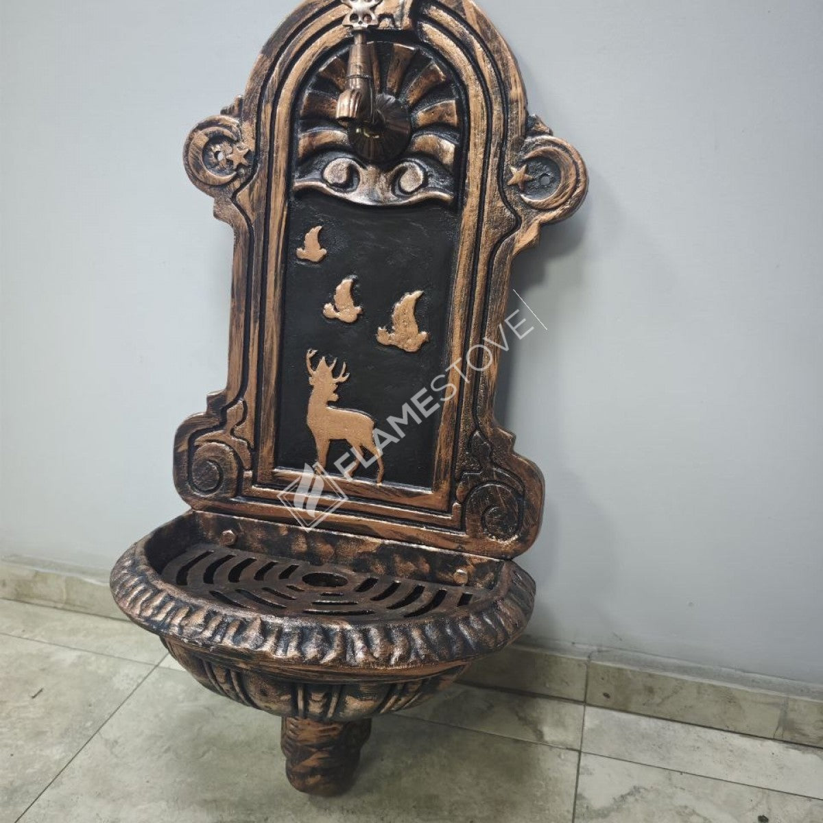 FRS-902 Fire Stove Bakır Desenli Alüminyum Bahçe Çeşmesi