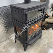 Fire Stove Retro Lux Yüksek Verimli Çift Yanmalı Odun Kömür Sobası Fırınlı Döküm