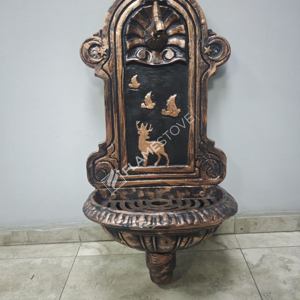 FRS-902 Fire Stove Bakır Desenli Alüminyum Bahçe Çeşmesi