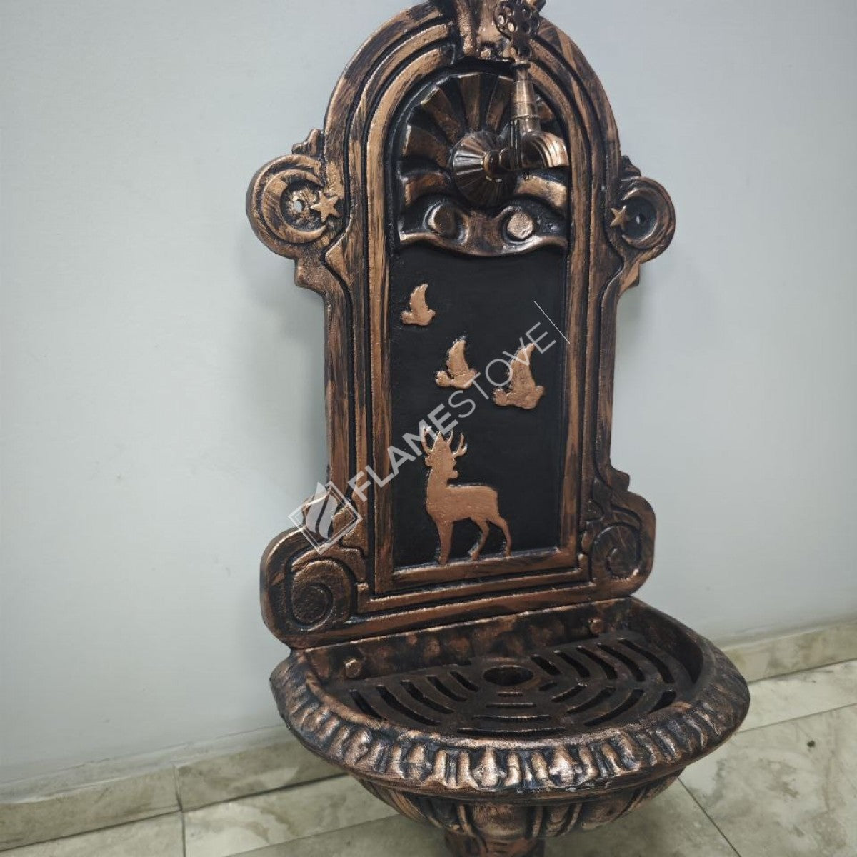 FRS-902 Fire Stove Bakır Desenli Alüminyum Bahçe Çeşmesi